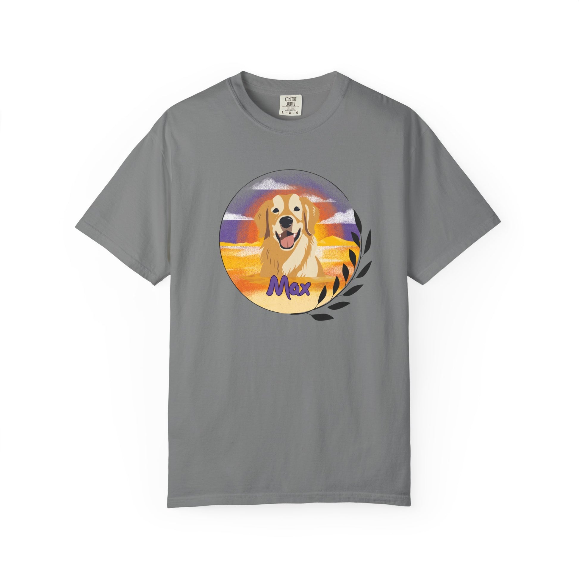 Custom Pet Portrait T-Shirt, Personalized Dog Tee, Garment Dyed Shirt, Gift for Dog Lovers, Cute Animal Apparel, Comfort Colors - Stellar Threadz Studio