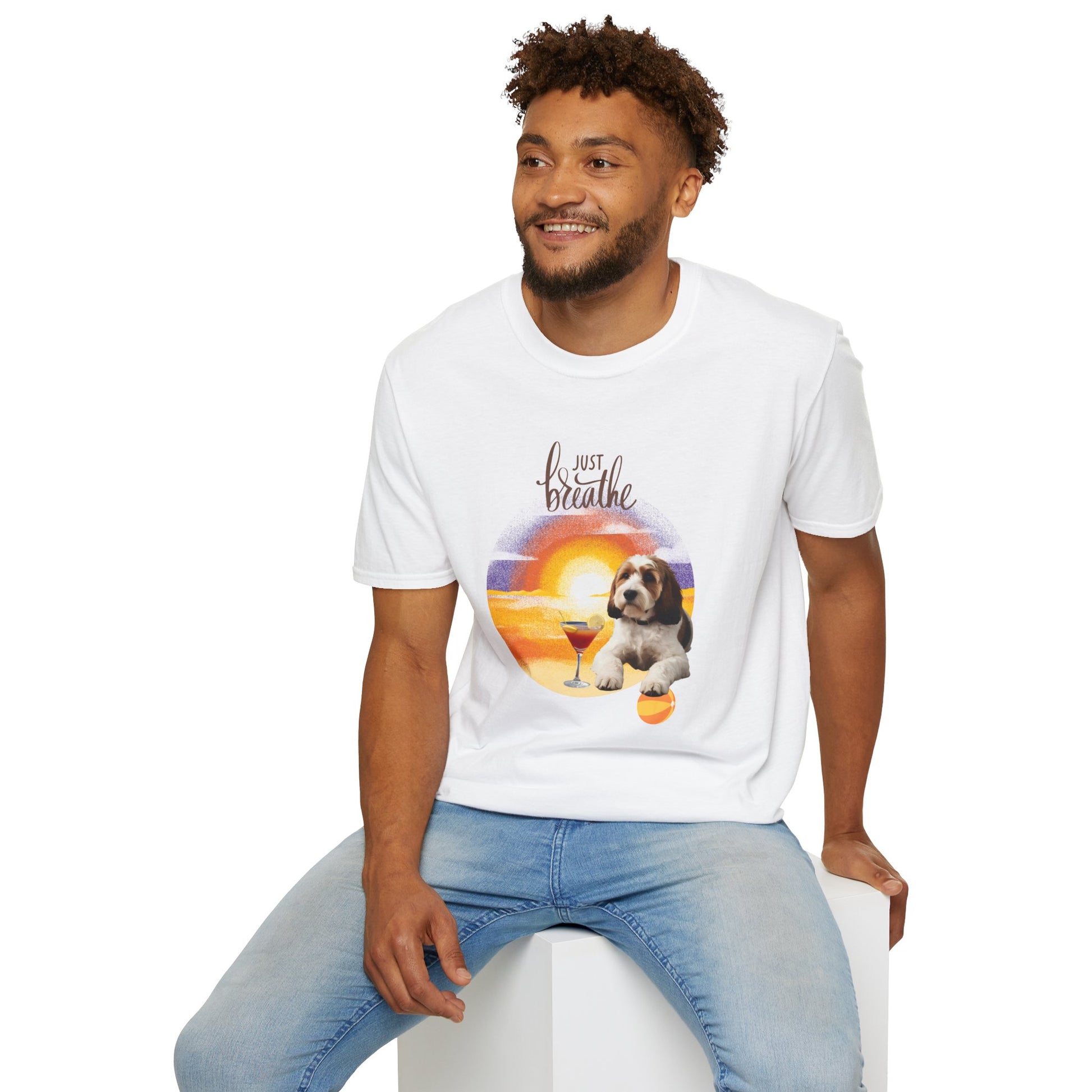 Sunset Vibes Dog T-Shirt - Stellar Threadz Studio