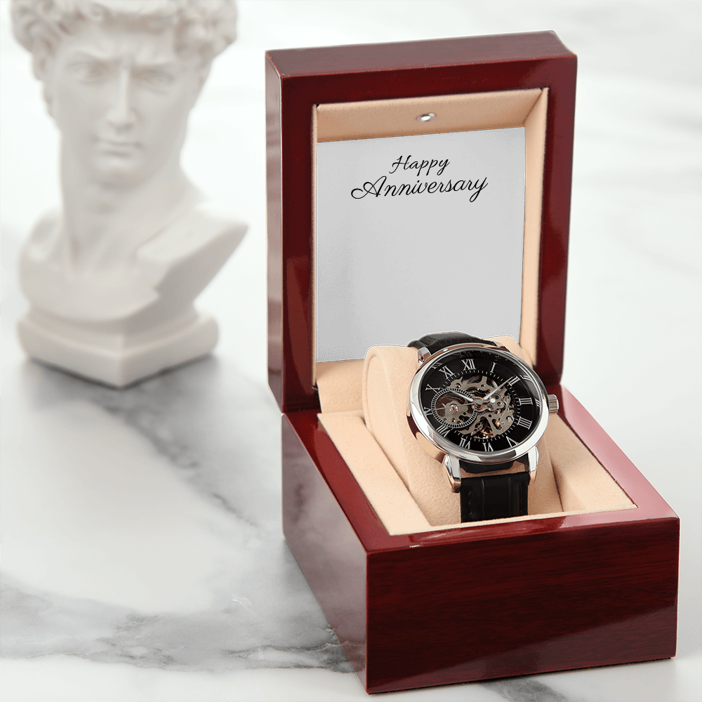Men's Openwork Watch - Luxury Timepiece, Perfect Gift - Stellar Threadz Studio