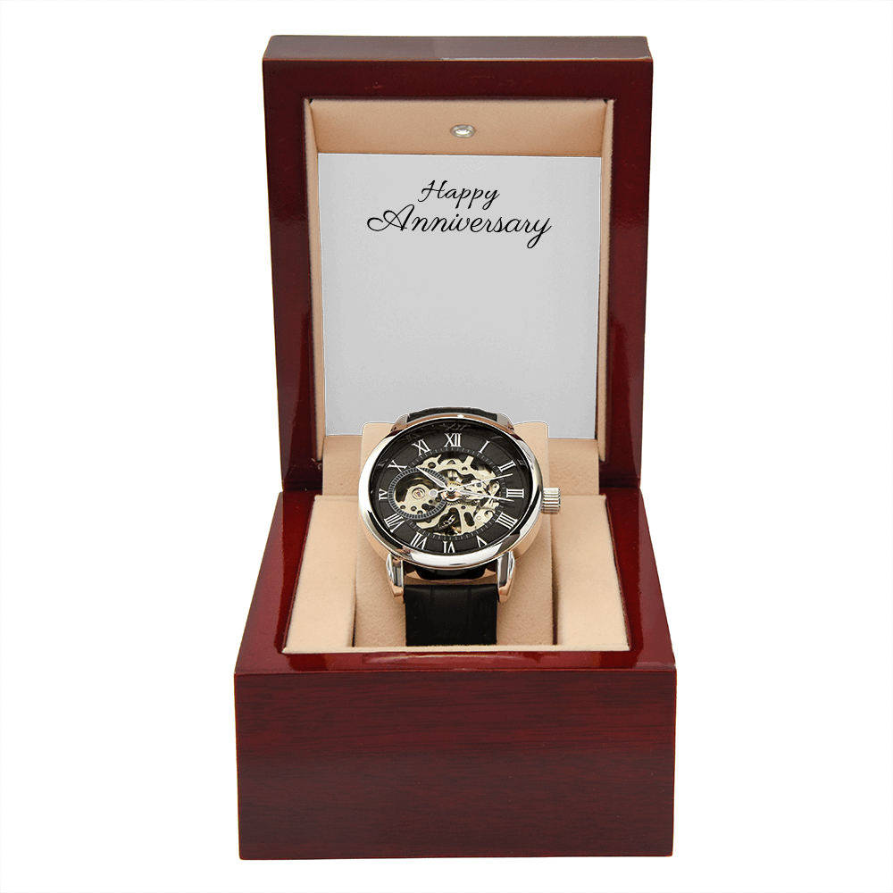 Men's Openwork Watch - Luxury Timepiece, Perfect Gift - Stellar Threadz Studio
