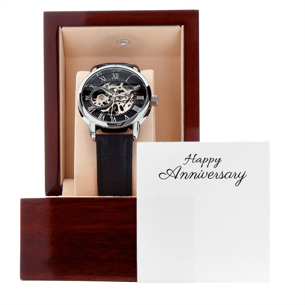 Men's Openwork Watch - Luxury Timepiece, Perfect Gift - Stellar Threadz Studio