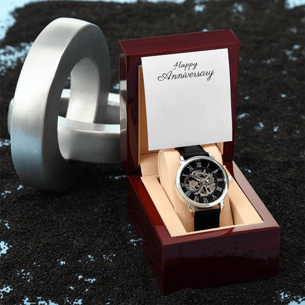 Men's Openwork Watch - Luxury Timepiece, Perfect Gift - Stellar Threadz Studio
