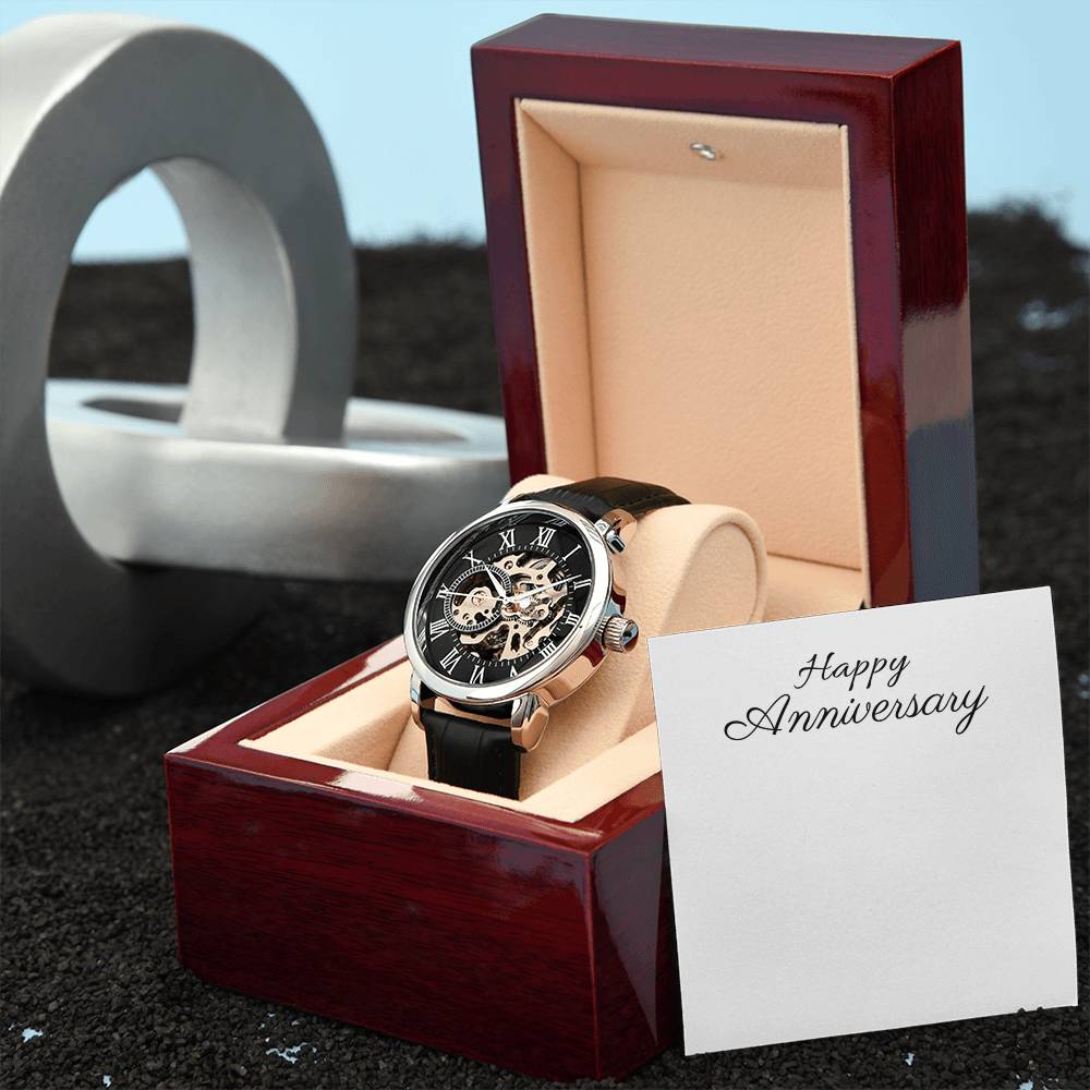 Men's Openwork Watch - Luxury Timepiece, Perfect Gift - Stellar Threadz Studio