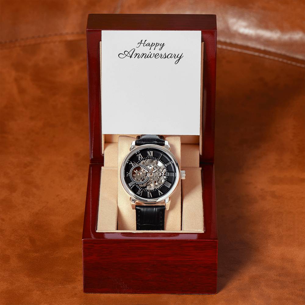 Men's Openwork Watch - Luxury Timepiece, Perfect Gift - Stellar Threadz Studio