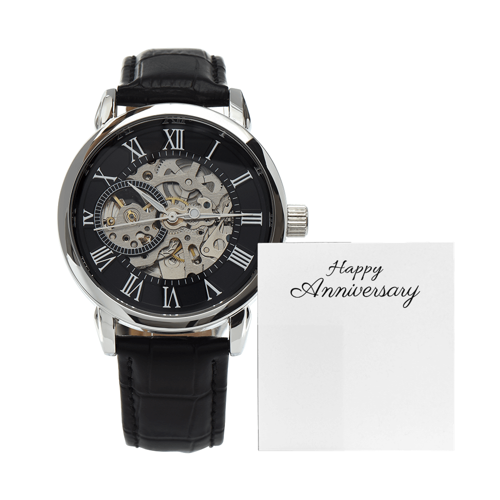 Men's Openwork Watch - Luxury Timepiece, Perfect Gift - Stellar Threadz Studio