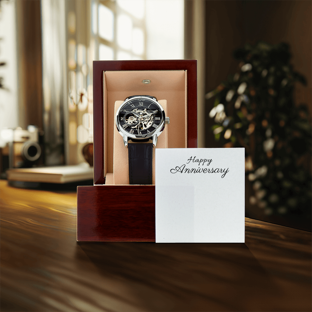 Men's Openwork Watch - Luxury Timepiece, Perfect Gift - Stellar Threadz Studio