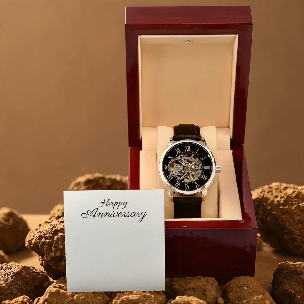 Men's Openwork Watch - Luxury Timepiece, Perfect Gift - Stellar Threadz Studio