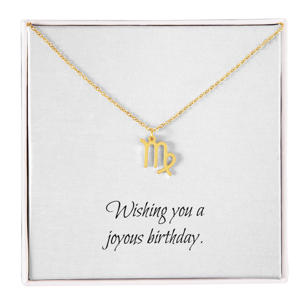 Zodiac Necklace - Custom Astrological Sign Jewelry - Stellar Threadz Studio